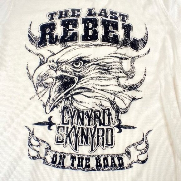 NWOT Lynyrd Skynyrd The Last Rebel Tee Shirt White Size Large - Picture 2 of 3